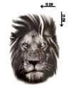 Geçici Aslan Figürlü Dövme Tattoo