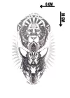 Geçici Aslan Figürlü Mini Dövme Tattoo