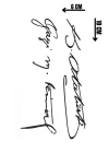 Geçici Atatürk İmza Mini Dövme Tattoo