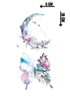 Geçici Ay Ve Kelebek Figürlü Mini Dövme Tattoo