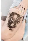 Geçici Baykuş Dövme Tattoo