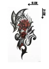 Geçici Büyük Boy Tribal Gül Dövme Tattoo