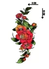 Geçici Çiçek Figürlü Dövme Tattoo