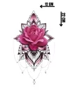 Geçici Çiçek Figürlü Dövme Tattoo
