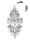Geçici Çiçek Figürlü Dövme Tattoo
