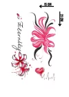 Geçici Çiçek Figürlü Dövme Tattoo