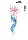 Geçici Çiçek Figürlü Dövme Tattoo