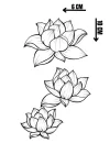 Geçici Çiçek Figürlü Mini Dövme Tattoo