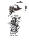 Geçici Dümen Ve Saat Figürlü Dövme Tattoo