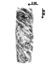 Geçici Göz Ve Kuru Kafa Figürlü Dövme Tattoo