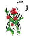 Geçici Gül Figürlü Dövme Tattoo