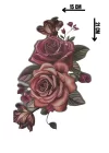 Geçici Gül Figürlü Dövme Tattoo