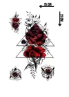 Geçici Gül Figürlü Dövme Tattoo