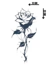 Geçici Gül Figürlü Dövme Tattoo