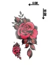 Geçici Gül Figürlü Dövme Tattoo