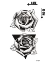 Geçici Gül Mini Dövme Tattoo