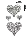 Geçici Kalp Figürlü Mini Dövme Tattoo