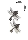 Geçici Kanatlı Anahtar Mini Dövme Tattoo