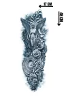 Geçici Kanatlı Melek Ve Çiçek Kol Dövme Tattoo