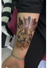 Geçici Kaplan Figürlü Dövme Tattoo