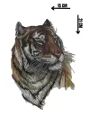 Geçici Kaplan Figürlü Dövme Tattoo