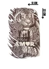 Geçici Kaplan Figürlü Dövme Tattoo