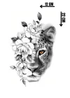 Geçici Kaplan Figürlü Dövme Tattoo