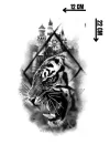 Geçici Kaplan Figürlü Dövme Tattoo