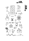 Geçici Karışık Figürlü Dövme Tatto