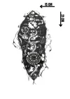 Geçici Karışık Figürlü Dövme Tattoo