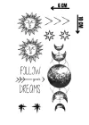 Geçici Karışık Figürlü Mini Dövme Tattoo