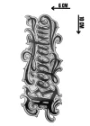 Geçici Keep Calm Yazılı Mini Dövme Tattoo