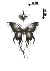 Geçici Kelebek Figürlü Dövme Tattoo