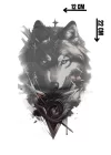 Geçici Kurt Figürlü Dövme Tattoo