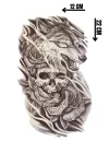 Geçici Kurt Figürlü Dövme Tattoo