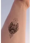 Geçici Kurt Mini Dövme Tattoo