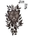 Geçici Leopar Figürlü Dövme Tattoo