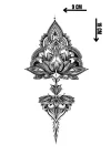 Geçici Lotus Figürlü Dövme Tattoo