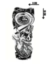 Geçici Makina Figürlü Dövme Tattoo