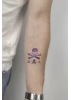 Geçici Mini Kurukafa Dövme Tattoo