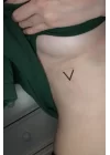 Geçici Mini Üçgen Dövme Tattoo