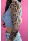Geçici Saat Figürlü Dövme Tattoo