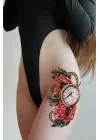 Geçici Saat Ve Ok Dövme Tattoo