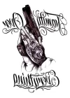Geçici Silah Figürlü Dövme Tattoo