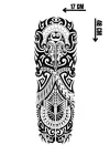 Geçici Tribal Figürlü Dövme Tattoo