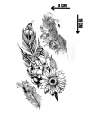 Geçici Tüy Figürlü Dövme Tattoo