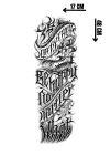 Geçici Yazı Detaylı Dövme Tattoo