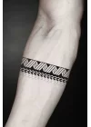 Gerçekçi Geçici Karışık Desenli Kol Ve Bacak Şerit Dövme Tattoo
