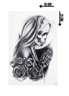 Gerçekçi Geçici Kurukafa Dövme Tattoo