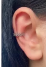 Gümüş Renk Çelik Ear Cuff (Tek)